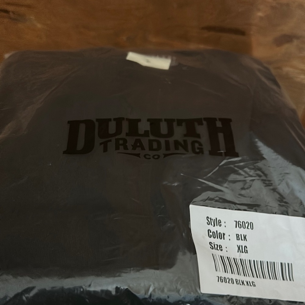Duluth Trading Co. Men’s Black Relaxed Fit Longtail TShirt 100% Cotton Size XL